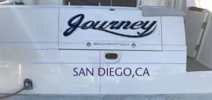 Journey 1 boat transom