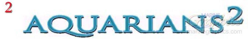 Aquarians 2 Boat Lettering
