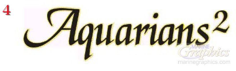 Aquarians 4 Boat Lettering
