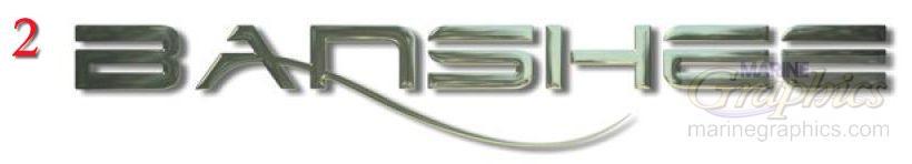 Banshee boat lettering
