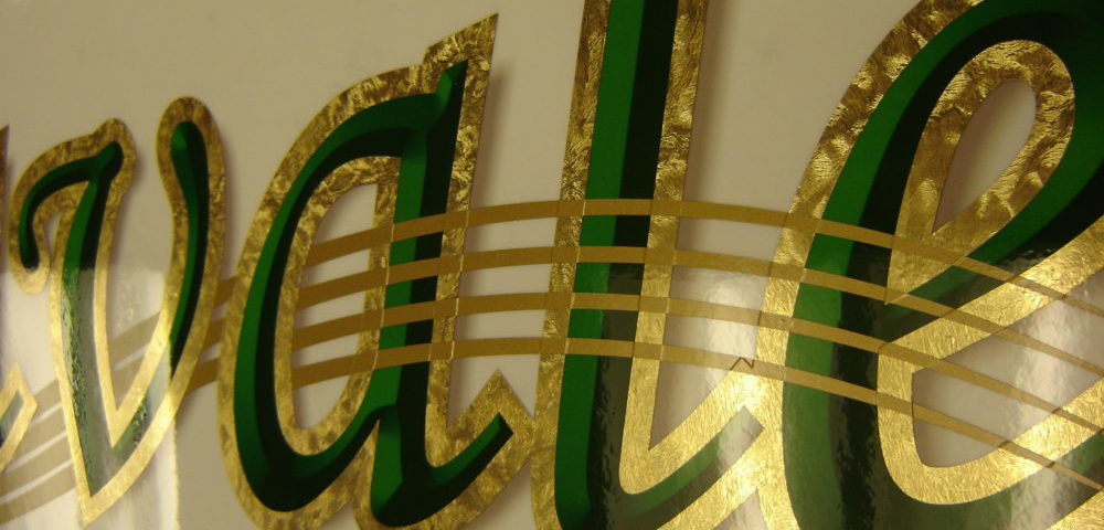 Digital Print with Gold Leaf