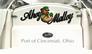 Boat lettering preview on the hull