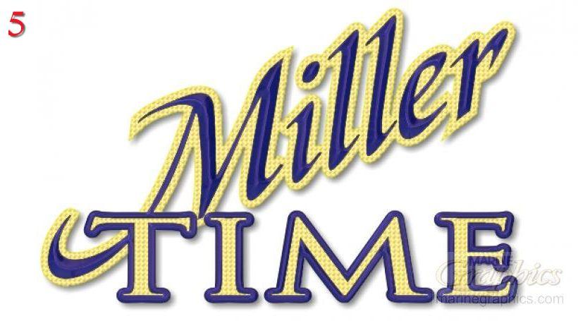 Miller Time boat graphics Miller Time boat graphics