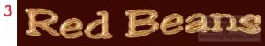 Red Beans boat lettering
