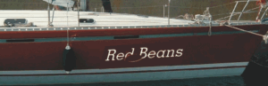 Red Beans Boat Lettering Preview
