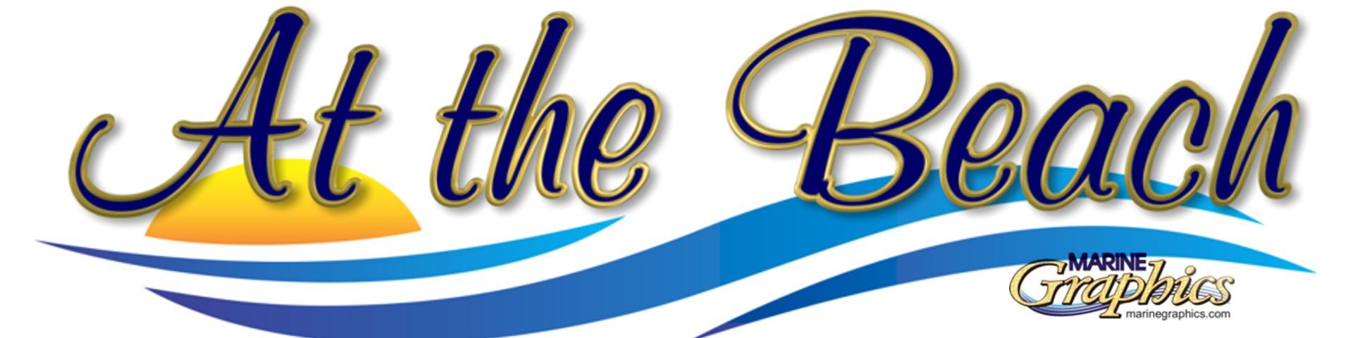 At the Beach boat graphics