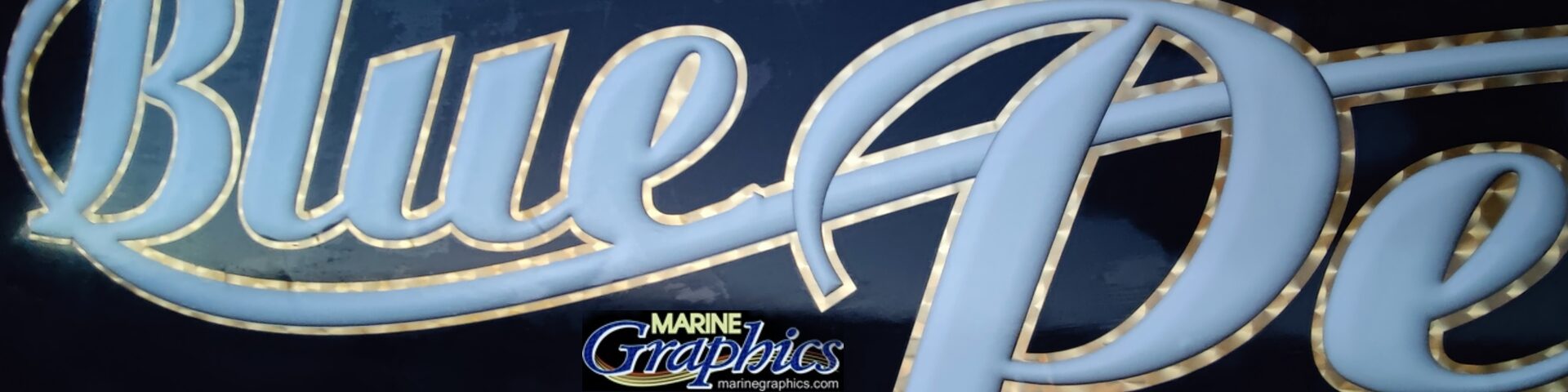 Blue Pearl Boat Graphic header