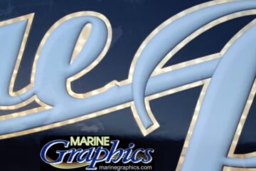 Blue Pearl Boat Graphic header