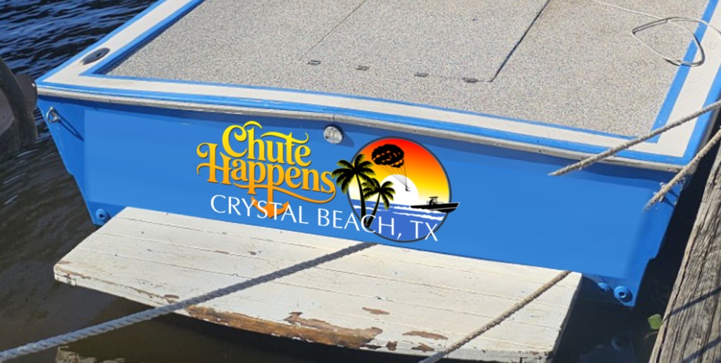 Preview of boat name #5 on the hull incorporating company logo